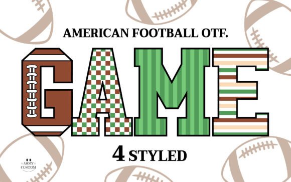 American Football 1: When Typography Meets the Gridiron