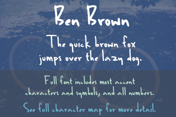 Ben Brown: A Handwriting Font with Real Character