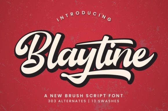 Blaytine: A Bold Brush Script That Elevates Any Design