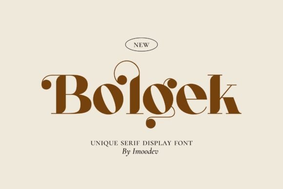 Bolgek: Where Art Nouveau Grace Meets Contemporary Serif Sophistication