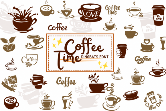 Brewing Creativity: How Coffee Time Dingbat Font Adds Warmth to Design Projects