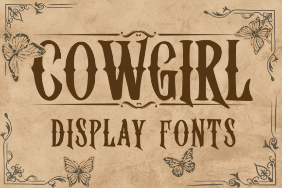 Bring the Wild West to Life with the Cowgirl Display Font