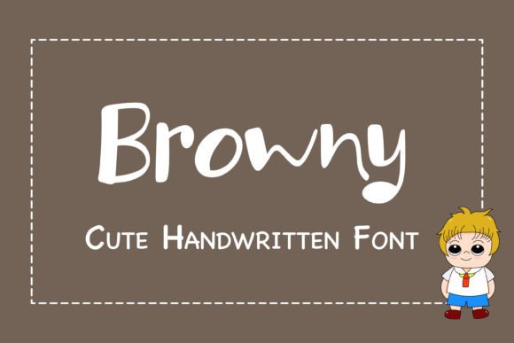 Browny: A Cute Handwritten Font for Creative Projects
