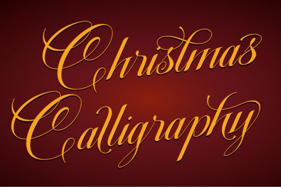 Christmas Calligraphy: A Formal Font for Elegant Designs