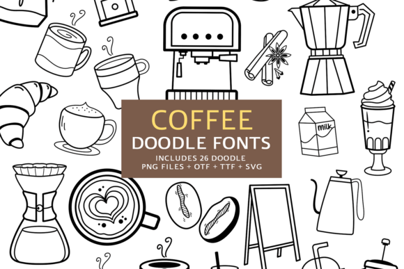 Coffee Doodle: A Playful Font for Charming Visuals