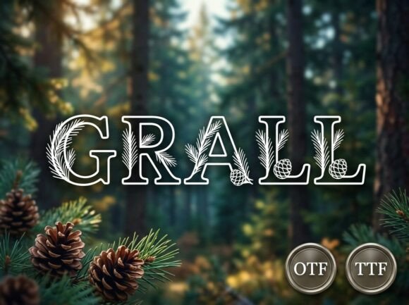 Grall Font: A Decorative Display Typeface Built for Bold Visual Statements
