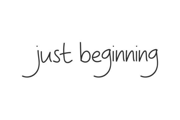 Just Beginning: Where Minimalism Meets Delicate Typography