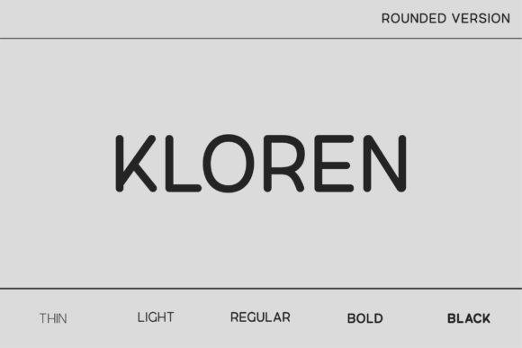 Kloren Rounded: Modern Elegance in Typography