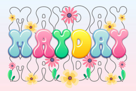 Mayday: An Exuberant Display and Color Font That Brings Cheer to Every Design