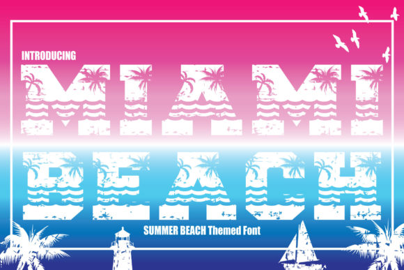 Miami Beach: A Bold, Cool, and Fun Display Font