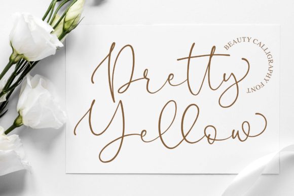Pretty Yellow: A Handwritten Font for Modern Design