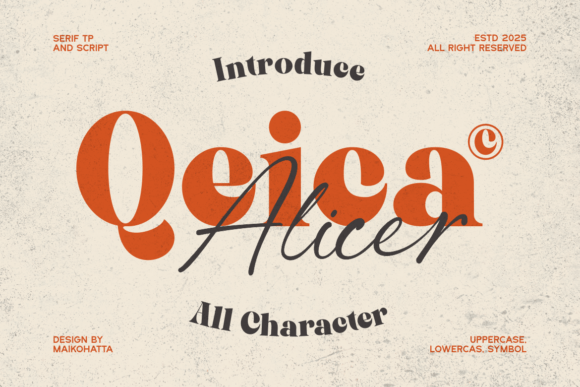 Qeica: A Stylish Font Duo for Modern Design