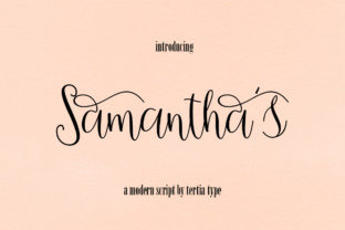 Samantha's Script: A Display Font with Timeless Appeal