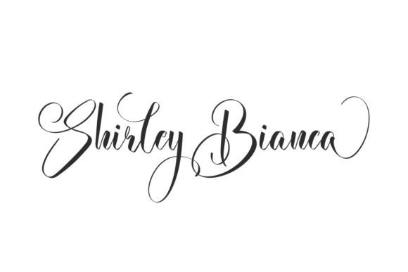 Shirley Bianca Font: A Stunningly Elegant Calligraphy Script by NihStudio