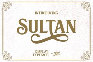 Sultan: Where Vintage Serif Elegance Meets Dynamic Swash Expression