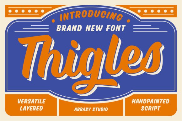 Thigles: Sign Painting Charm for Modern Design