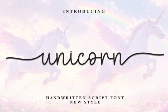 Unicorn: A Stylish Handwritten Script Font