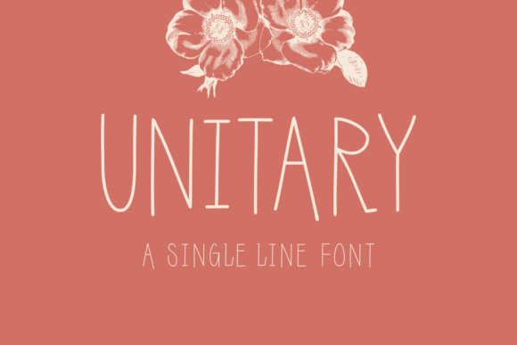 Unitary Single Line Font: Simple Cheer for Every Design